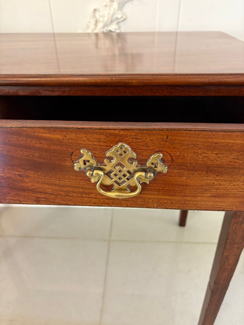 Antique George III Quality Figured Mahogany Side/Console Table - Image 11